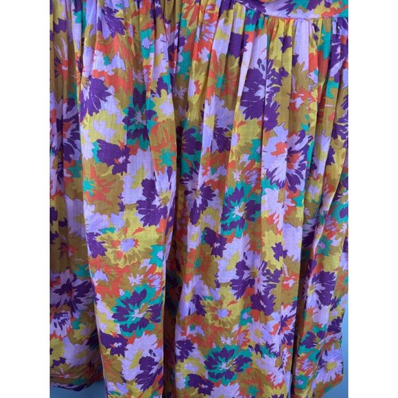 Zimmermann Violet Twist Front Mini Dress Floral Colorful Size 1 Small 4 6 - Picture 8 of 8